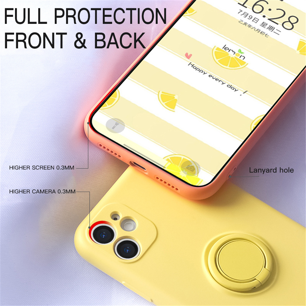 Ốp điện thoại có đế đỡ từ tính màu trơn cho iphone 12 Pro Max Mini 11 11 Pro 11 Pro Max Xs Xr Xs Max X 7 8 Plus