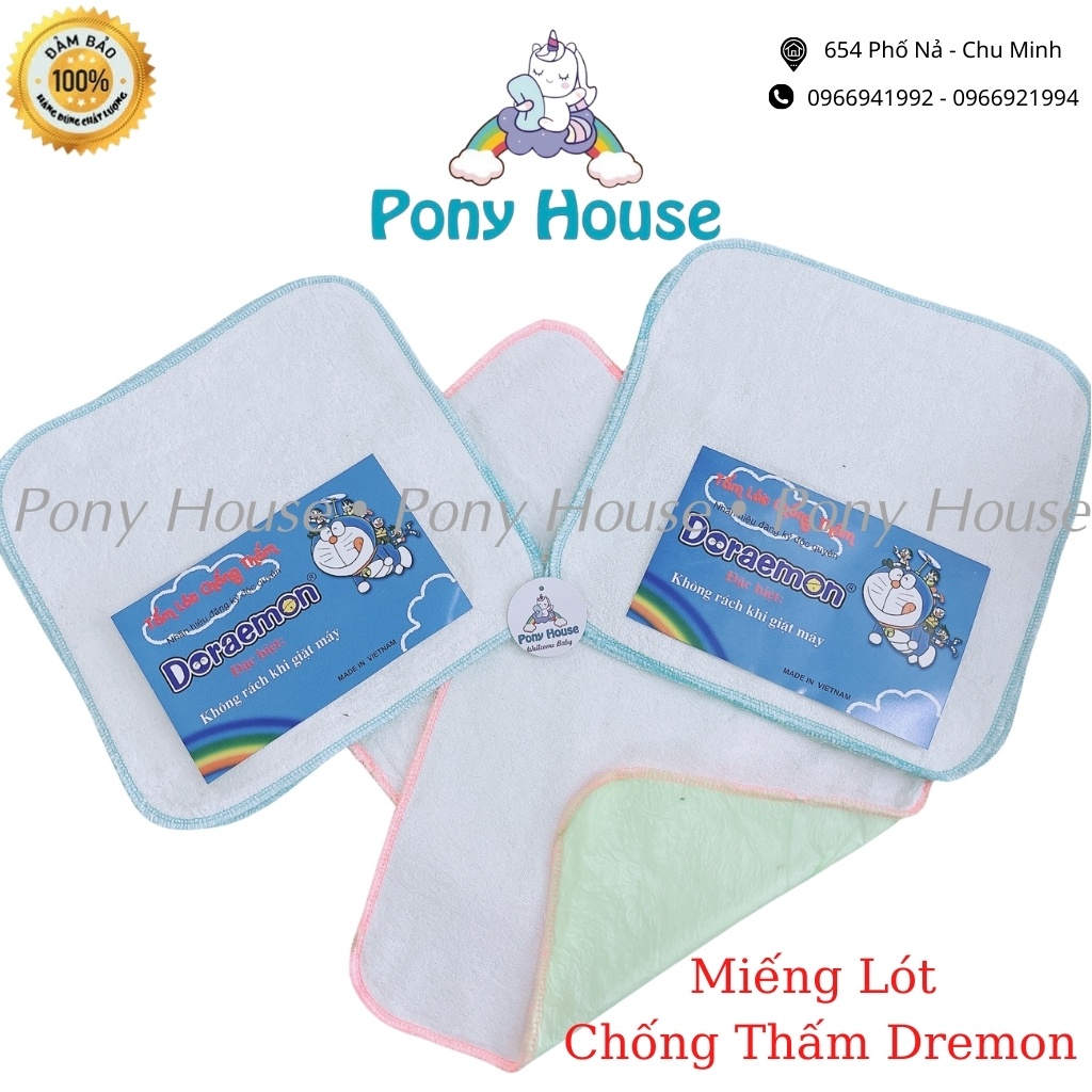 Tấm Lót Chống Thấm Doremon Dùng Lót Thay Bỉm Có Thể Giặt Máy Cho Bé Sơ Sinh (10 Tấm)