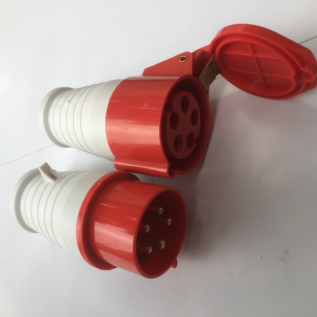 Ổ + phích cắm công nghiệp 5 chấu 16A di động