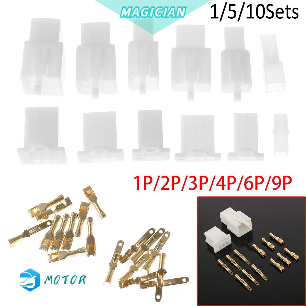 Bộ 1/5/10 Bộ Đầu Nối Dây Cáp Xe Đạp Điện 1/2/3/4/6/9P