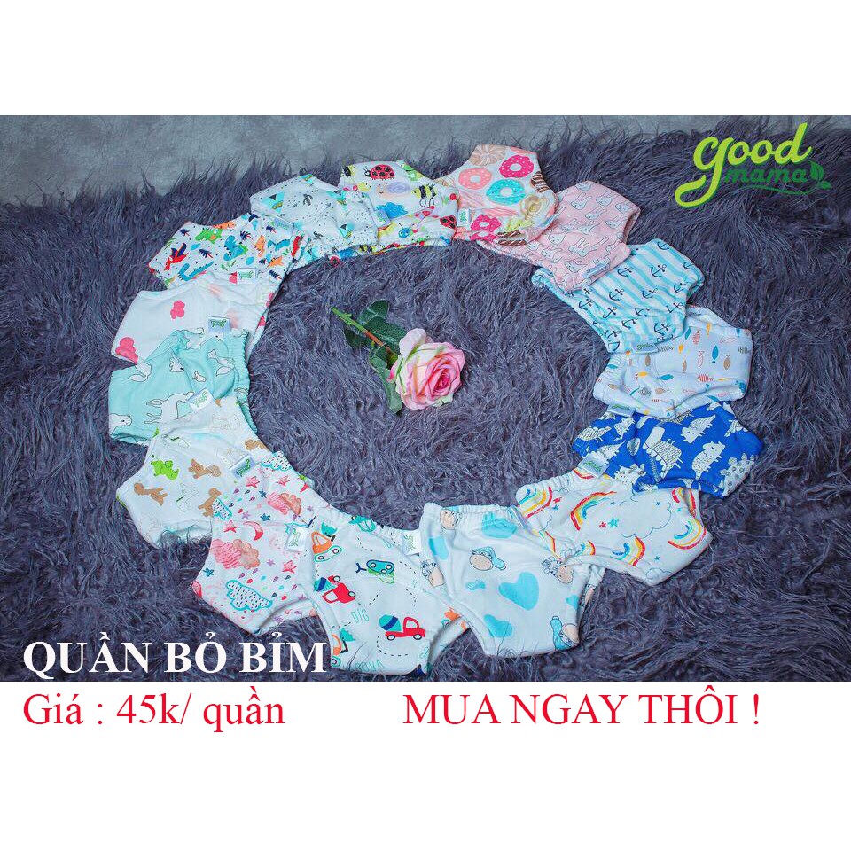 COMBO 5 QUẦN BỎ BỈM - cao cấp xuất Nhật 6 lớp Goodmama