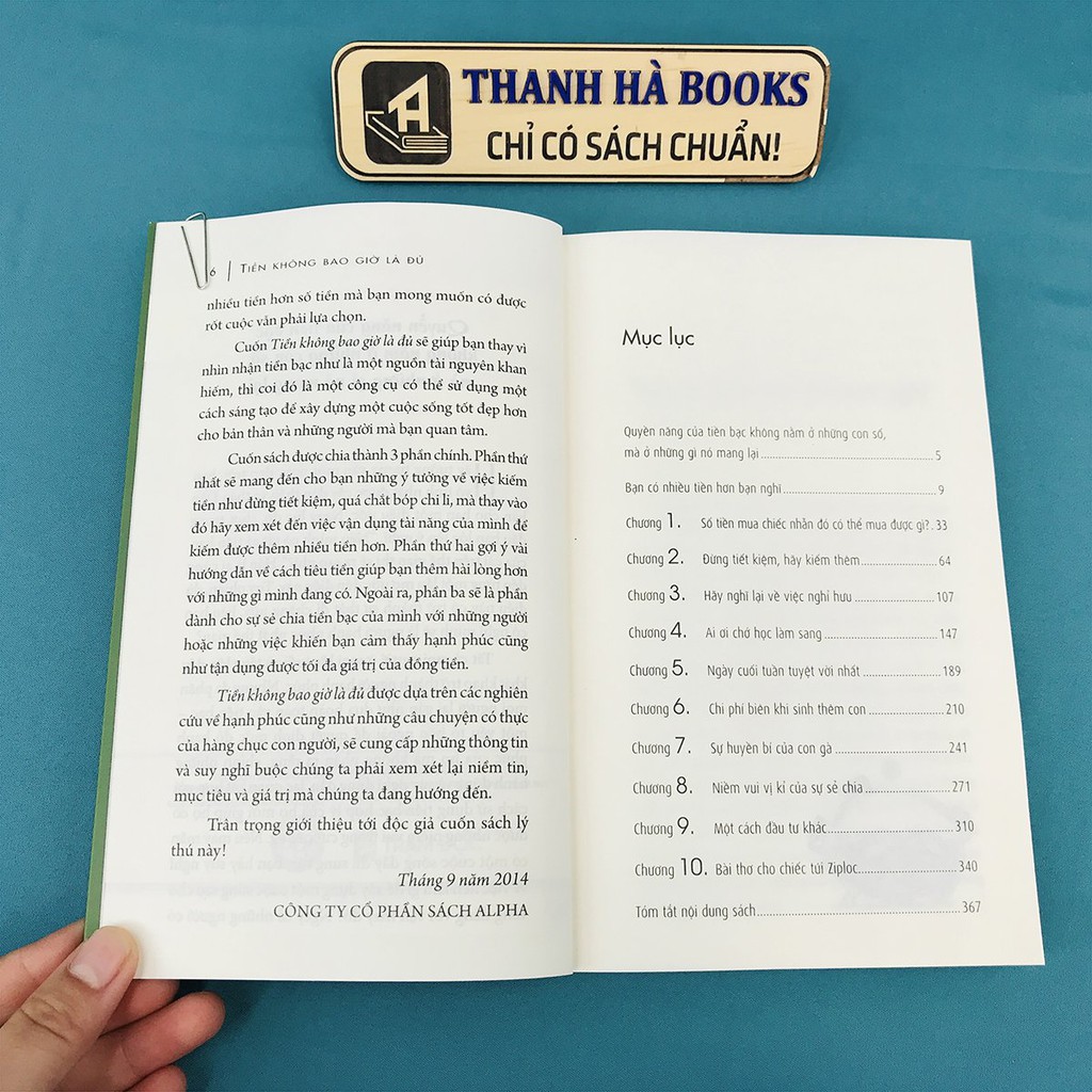 Sách - Tiền Không Bao Giờ Là Đủ - Những sự thật hiển nhiên sẽ khiến bạn ngỡ ngàng về cách tiêu tiền - Thanh Hà Books