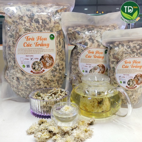 [Hàng Loại 1] Trà Hoa Cúc Trắng (Bạch Cúc) dùng pha trà, an thần, ngủ ngon, ổn định huyết áp, thanh nhiệt, giải độc