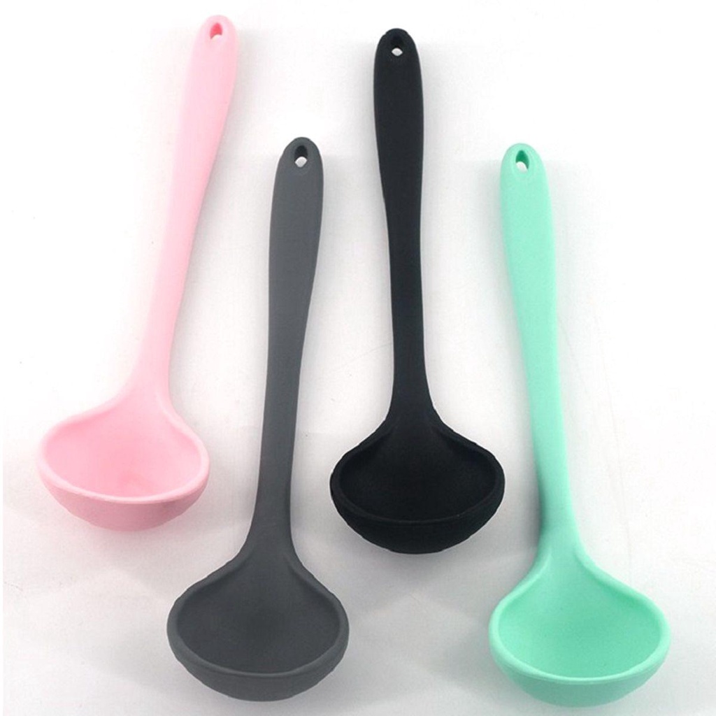 Muỗng Silicone Cán Cong Đa Năng Tiện Dụng