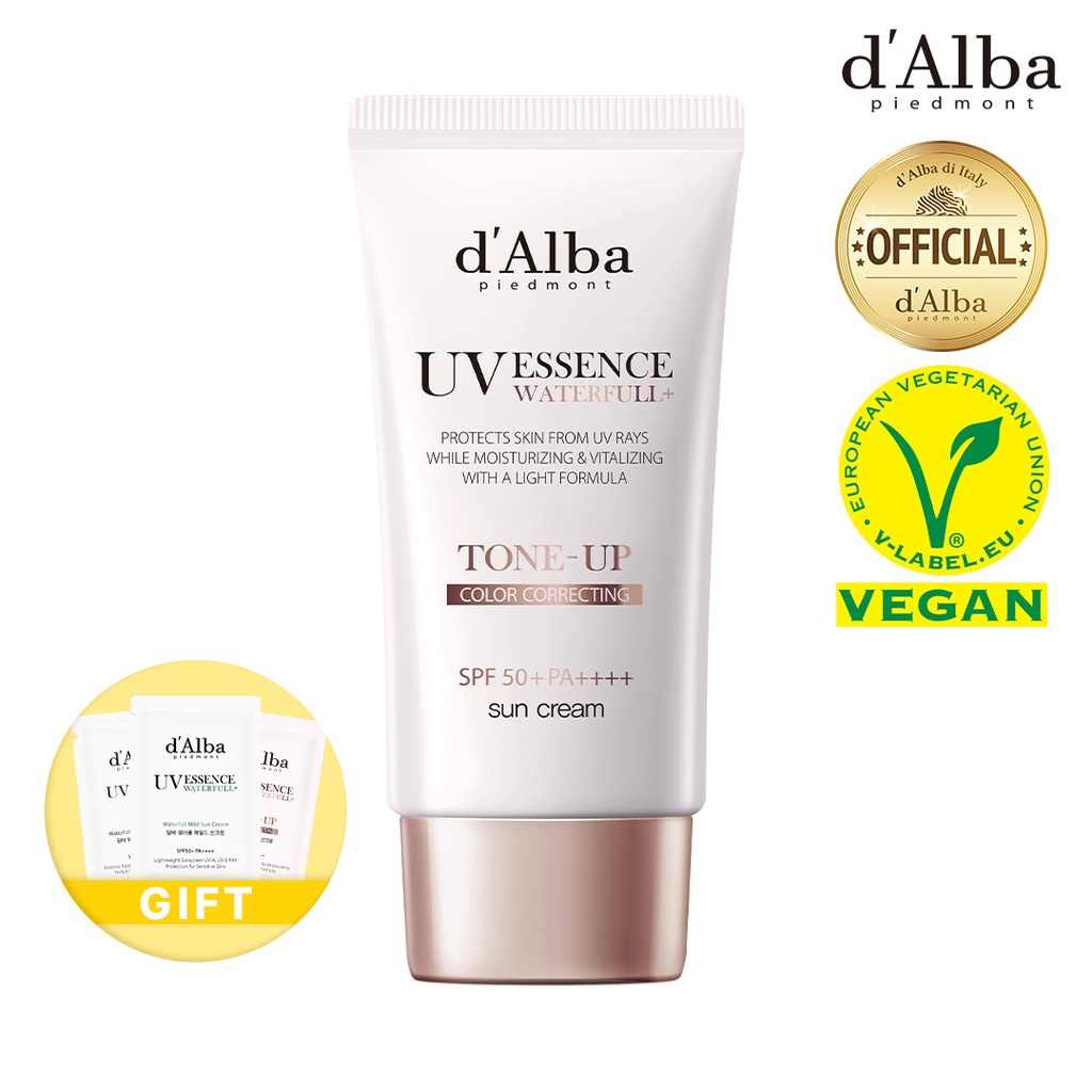 [d'Alba] Kem chống nắng nâng tông da Waterfull Tone-up Sun Cream SPF 50