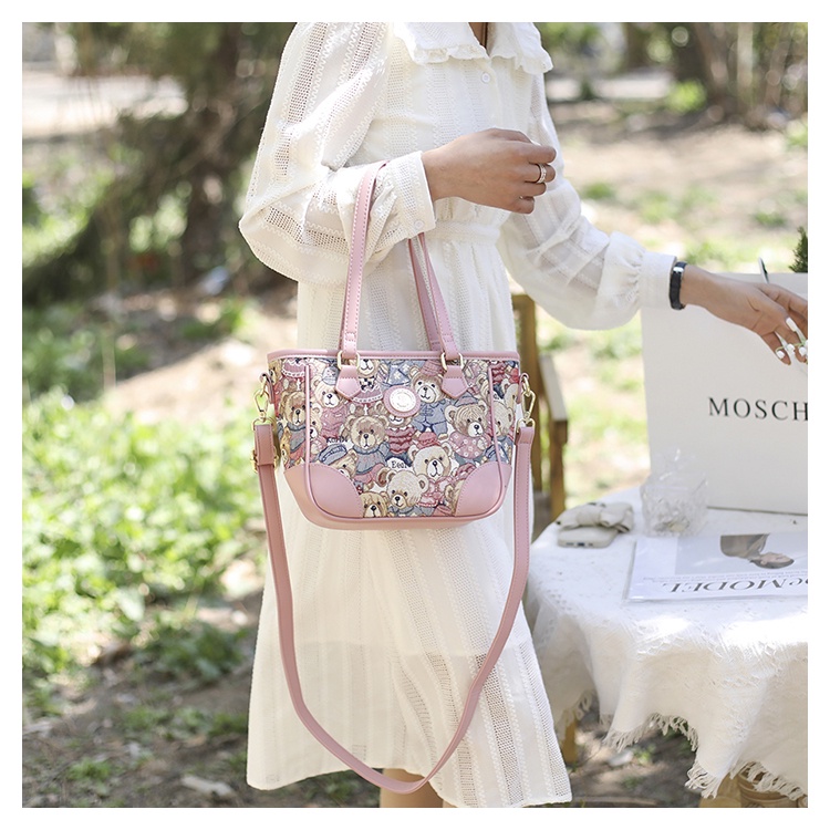 Túi Tote Cỡ Lớn In Họa Tiết Hoạt Hình Phong Cách Phương Tây Cổ Điển Thời Trang 2022 Cho Nữ