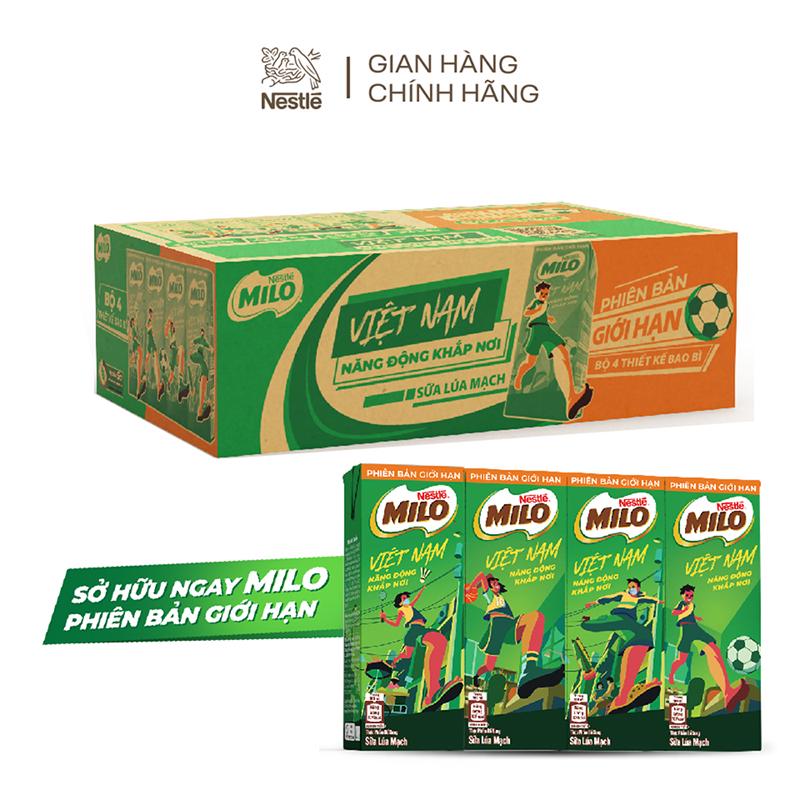 [Phiên bản giới hạn] Thùng 48 hộp sữa nước Nestle Milo 180ml/ hộp