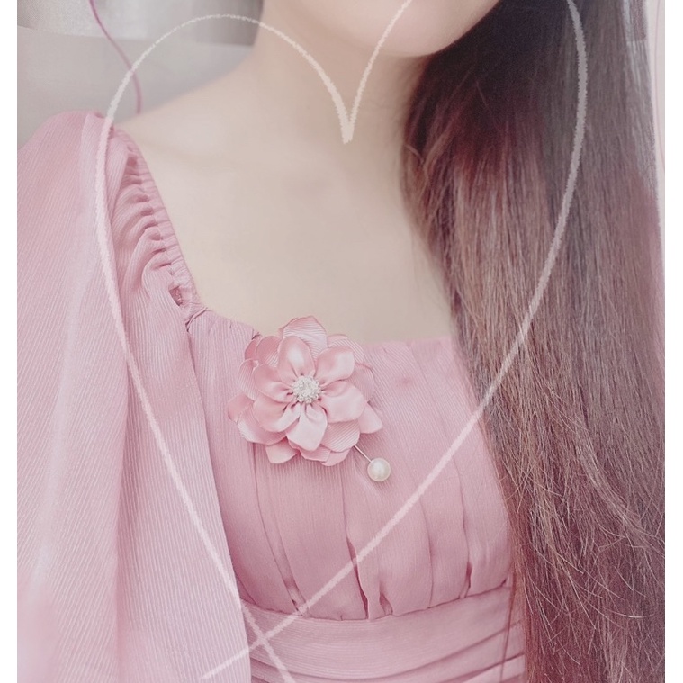 Cài áo hoa handmade