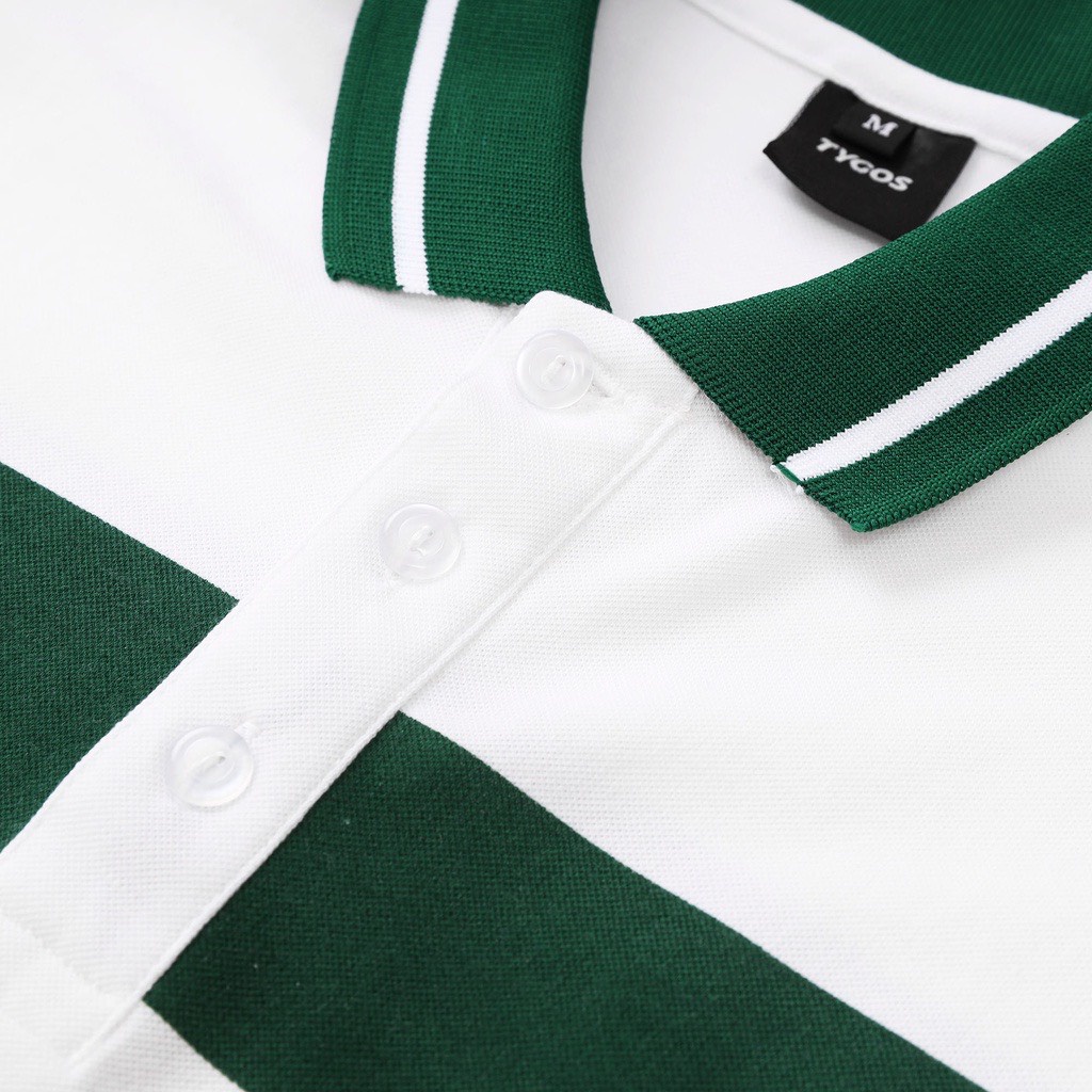 Áo Phông Ngắn Tay Polo TYGOS Chất Liệu Cá Sấu 100% Co Giãn 4 Chiều.