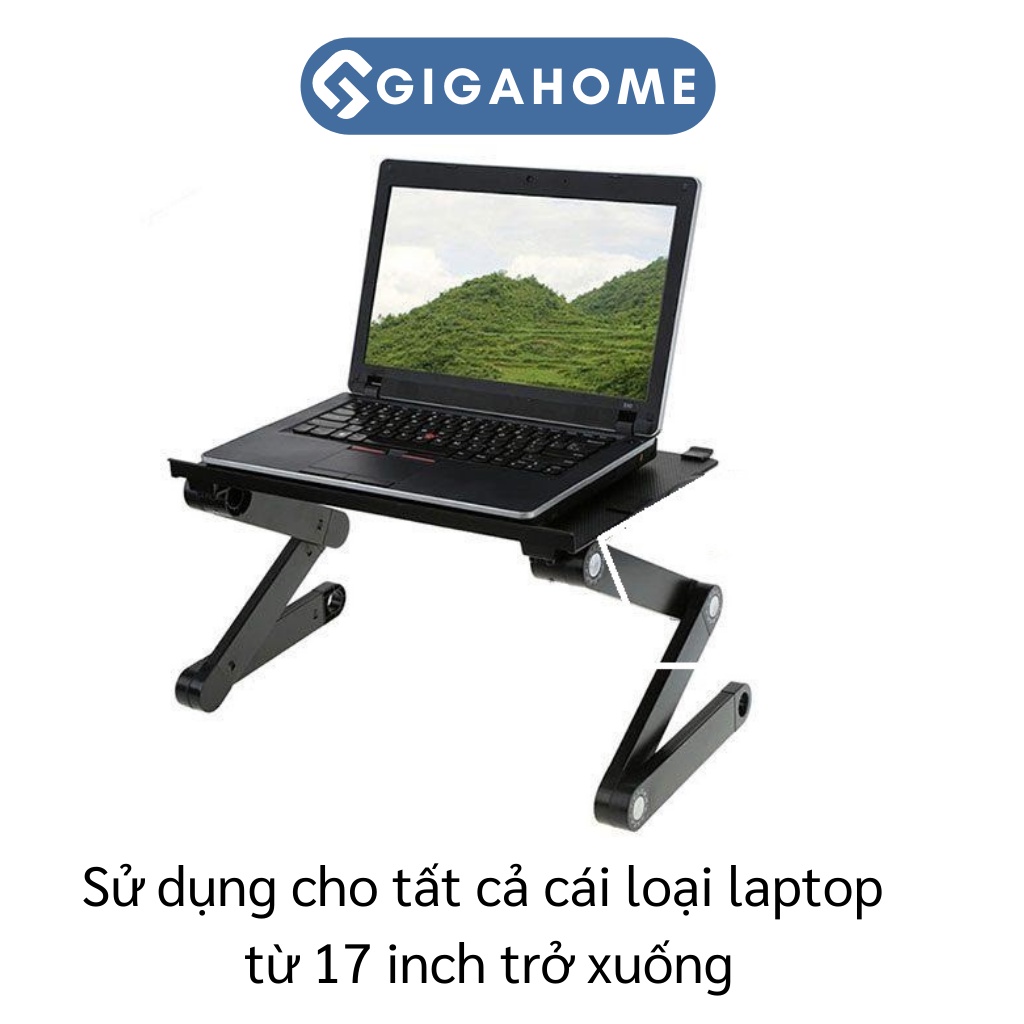 Bàn Kê Laptop Xoay 360 Độ, Điều Chỉnh Cao Thấp GIGAHOME Di Động, Dễ Dàng Đem Theo 4816