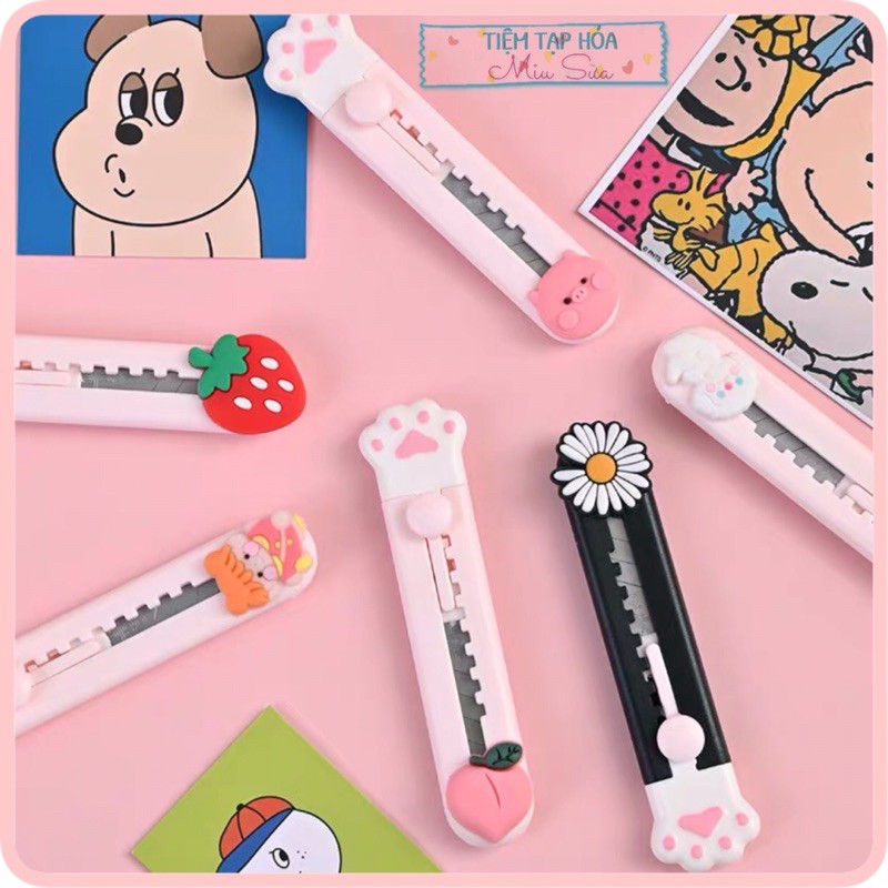 Dao dọc giấy mini cute gắn icon - MiuSua