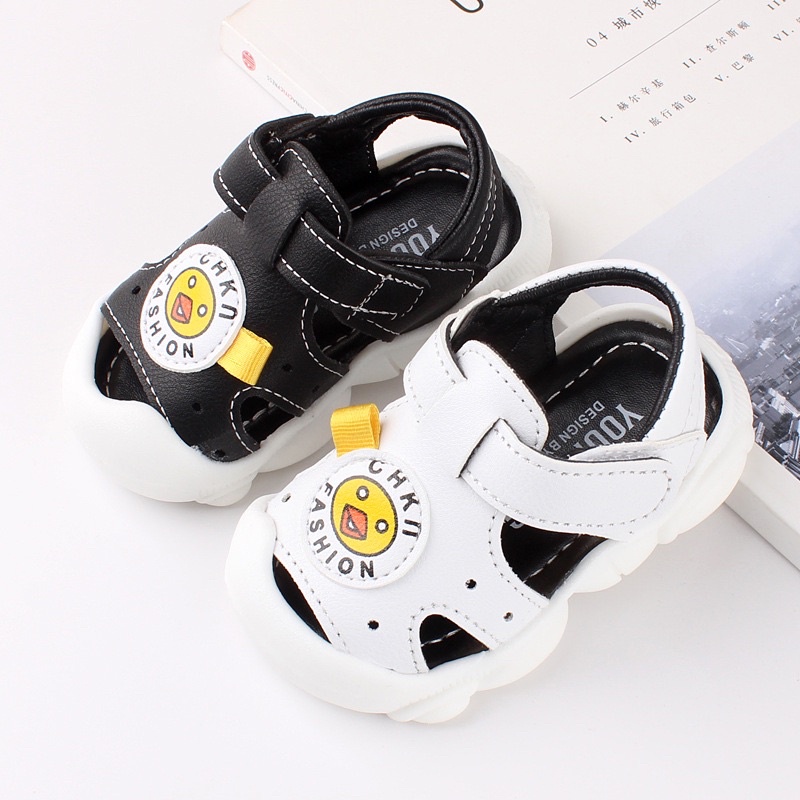 Sandal cho bé trai - dép rọ quai hậu tập đi chống trơn trượt mũi kín cho bé