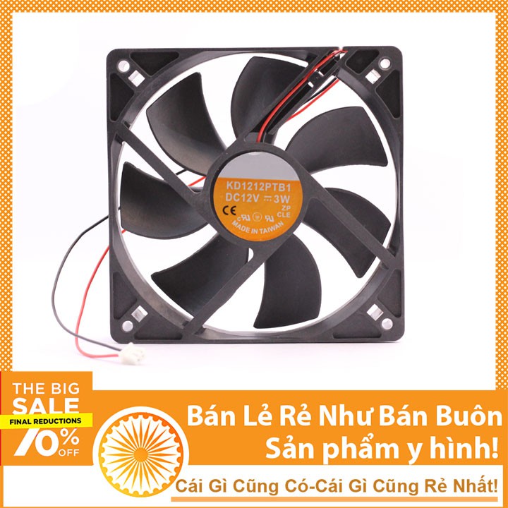 Quạt Tản Nhiệt 12V 12x12x2,5 cm