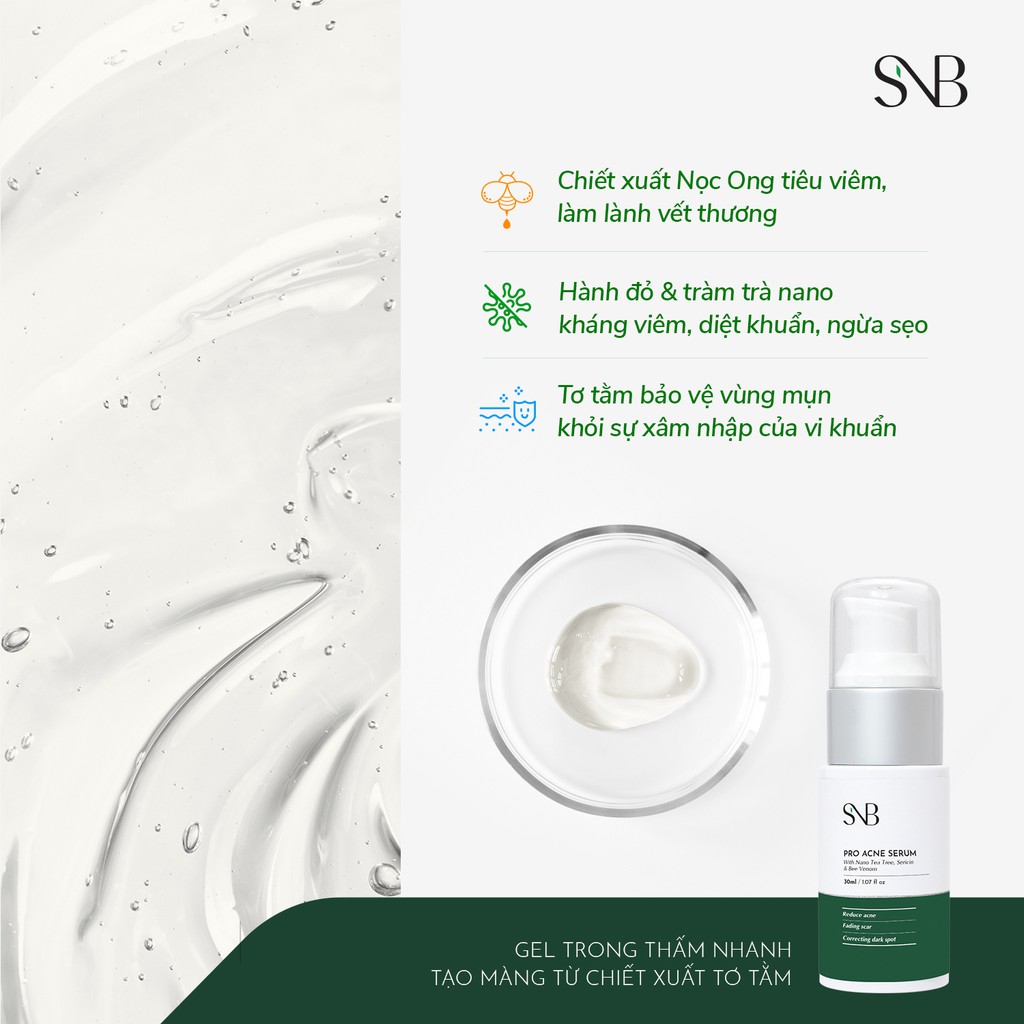 Serum Giảm Mụn SNB PRO ACNE SERUM 30ml