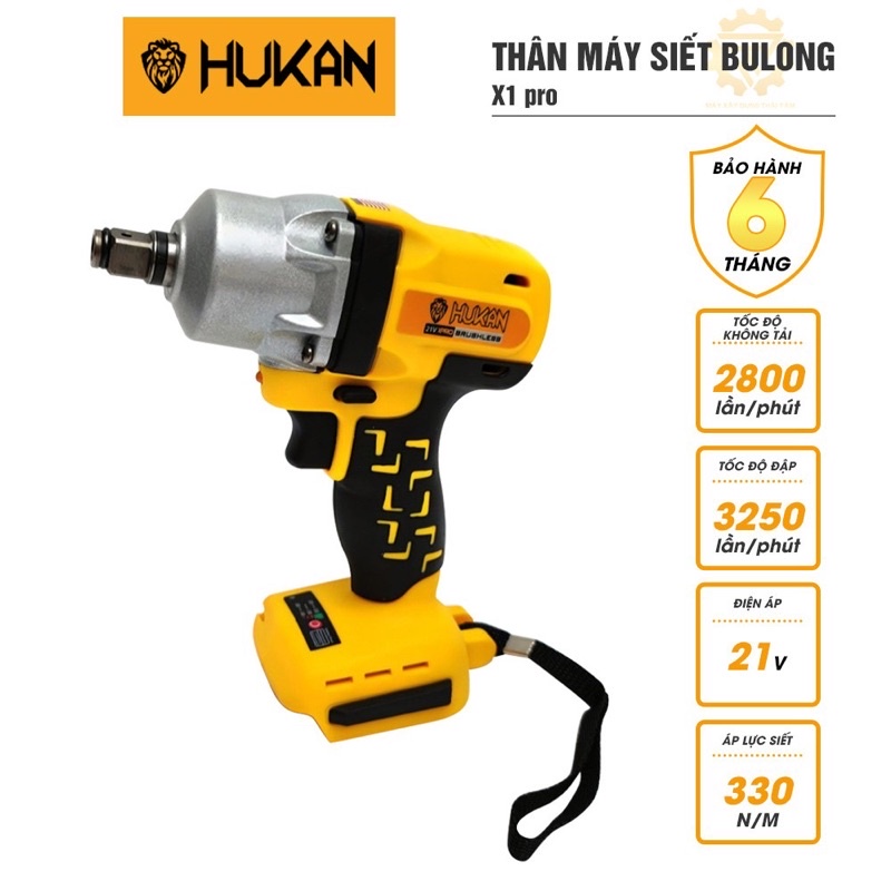 Thân Máy Siết Bulong HUKAN X1 PRO Mở Ốc 24