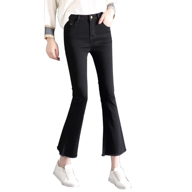 Quần jeans ống loe hàng quảng châu