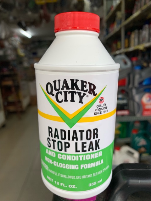 Dung Dịch Hàn Két Nước QUAKER CITY RADIATOR STOP LEAK USA 355ml