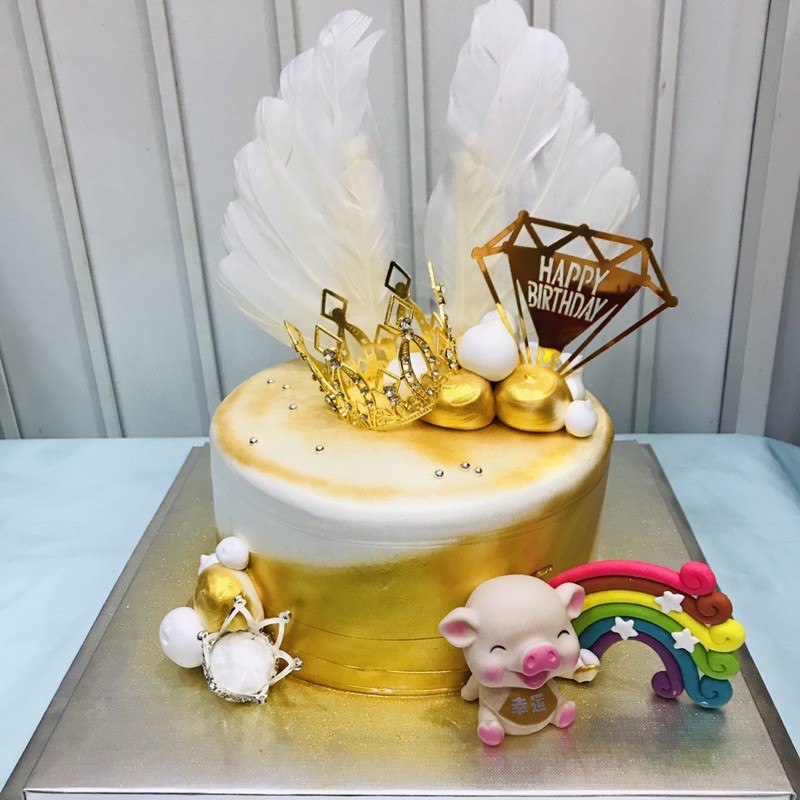 Vương miệng nhỏ 3cm đính đá trang trí bánh kem