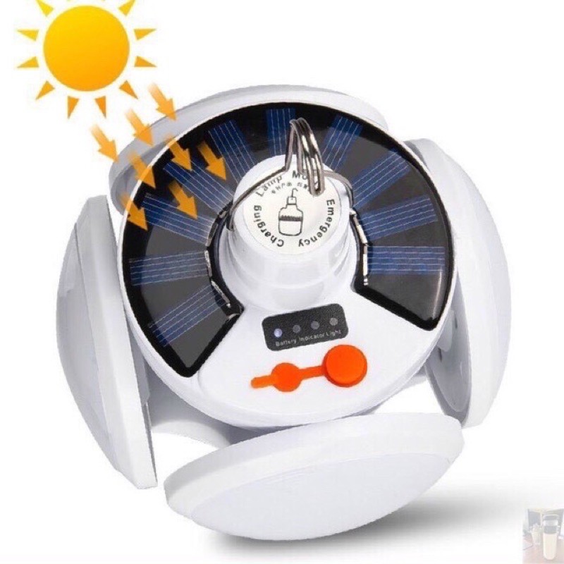 BÓNG ĐÈN LED TÍCH ĐIỆN NĂNG LƯỢNG MẶT TRỜI HÌNH HOA 4 CÁNH