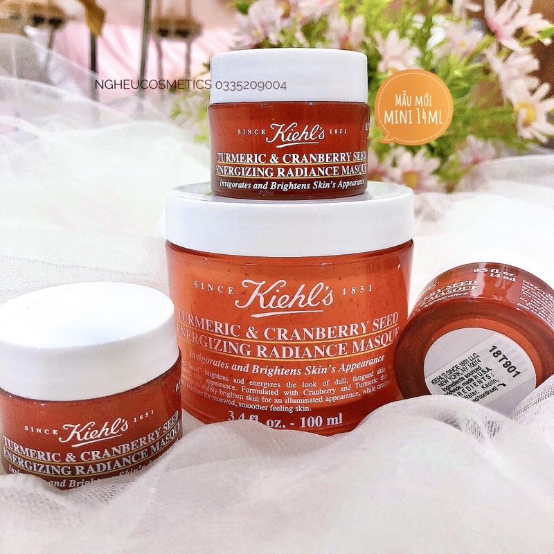 MẶT NẠ NGHỆ KIEHL.S TURMERIC AND CRANBERRY SEED ENERGIZING