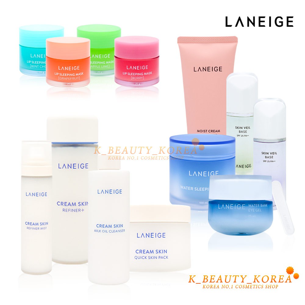 Cream Skin Refiner & Lip Sleeping Mask & Cream Skin Refiner & Eye Gel & Skin Refiner Mist &Skin Veil Base& C