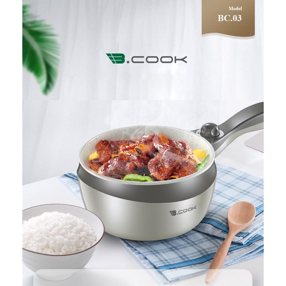 [Mã ELHADEV giảm 4% đơn 300K] Nồi lẩu mini, nồi đa năng B.COOK - Chính hãng