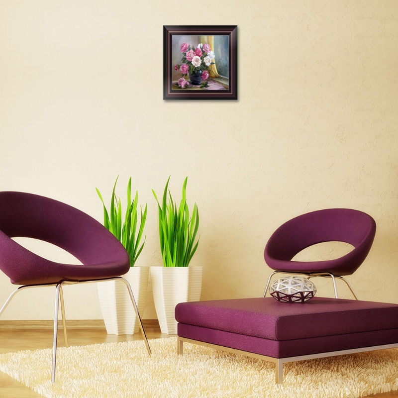 Bộ Tranh Đính Đá 5D Tự Làm Hình Hoa Trang Trí Nhà Cửa / Văn Phòng
