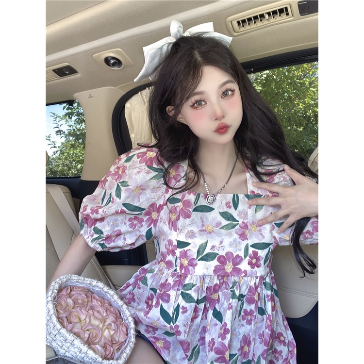 Áo Kiểu Tay Phồng Hở Lưng Phong Cách Hàn Quốc Thời Trang Cho Nữ