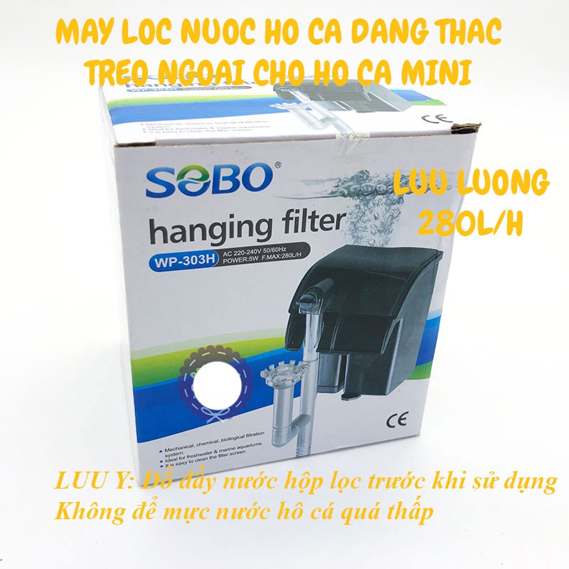 Máy lọc nước SOBO 303H AP303H 5W dạng thác nước cho hồ bể cá cảnh wp-303H