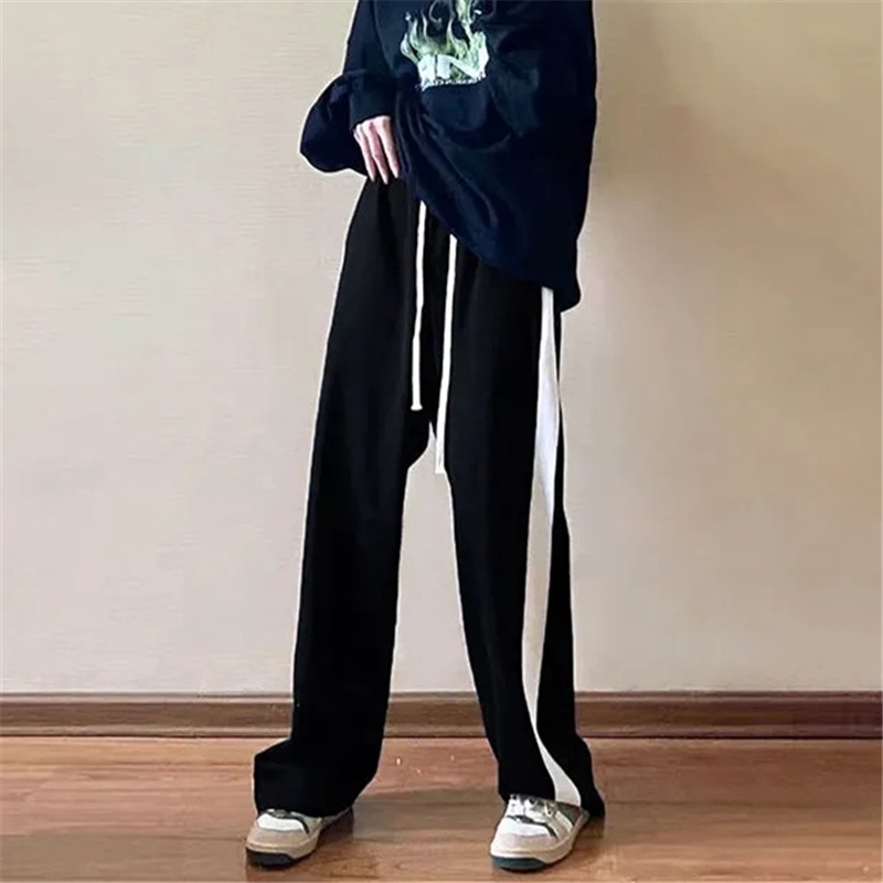 Quần Thể Thao Ống Đứng Viền Sọc Thời Trang Năng Động Cho Nữ