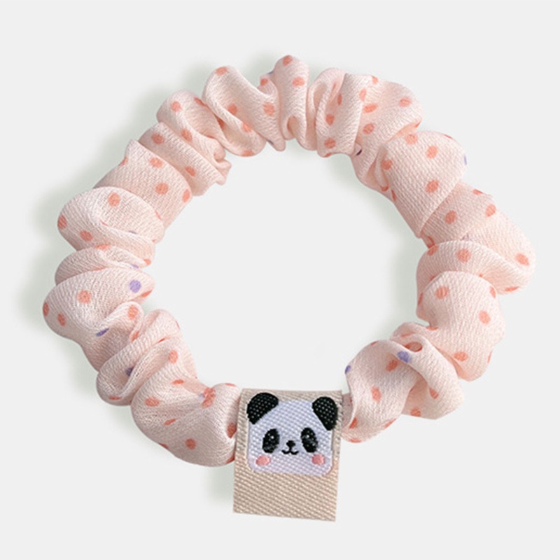 Dây Cột Tóc Co Giãn Hình Gấu Trúc Hoạt Hình Tinh Tế Cho Nữ Giá Đỡ