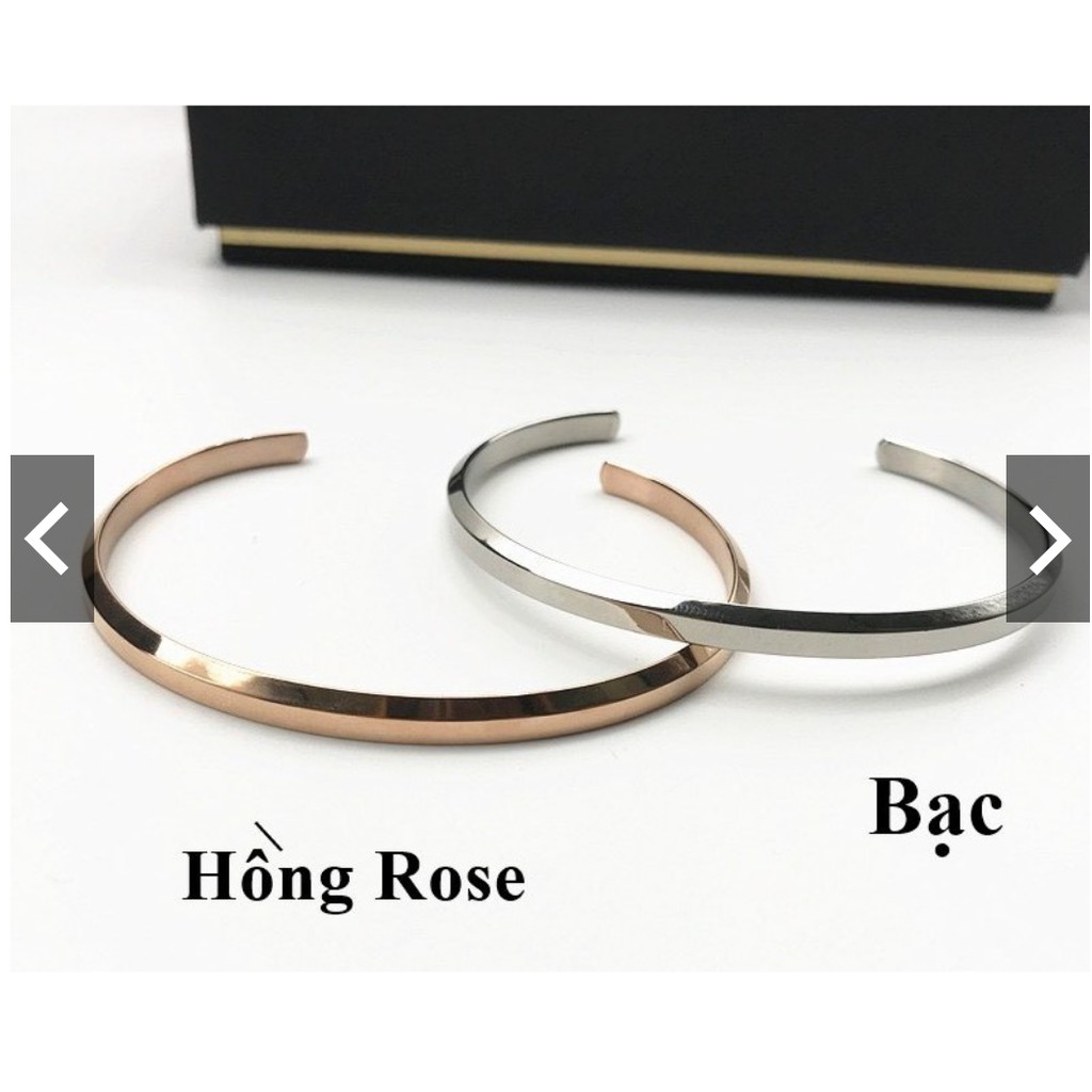 Vòng Tay Nam Nữ Thép Không Rỉ - Khắc Tên Theo Yêu Cầu