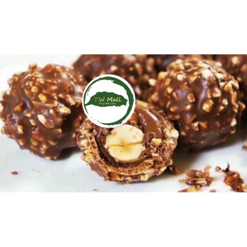 1 VỈ 3 VIÊN (37g)  SOCOLA FERRERO ROCHER HALZENUT Ý - TW Mall