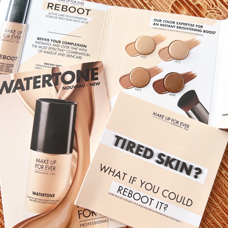 Sample Mẫu Thử Vỉ Kem Nền Make Up For Ever 4 ô Reboot - Watertone