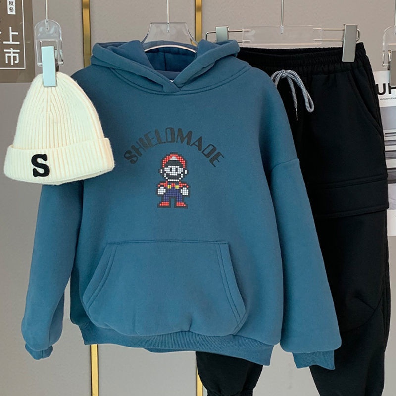 Áo hoodie thời trang thu đông kiểu dáng mới lạ cho bé trai
