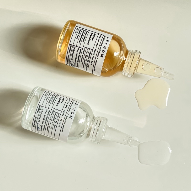 Bộ đôi Serum Tinh Chất Léchom giảm mụn viêm, sáng da, se khít lỗ chân lông giúp da căng mọng