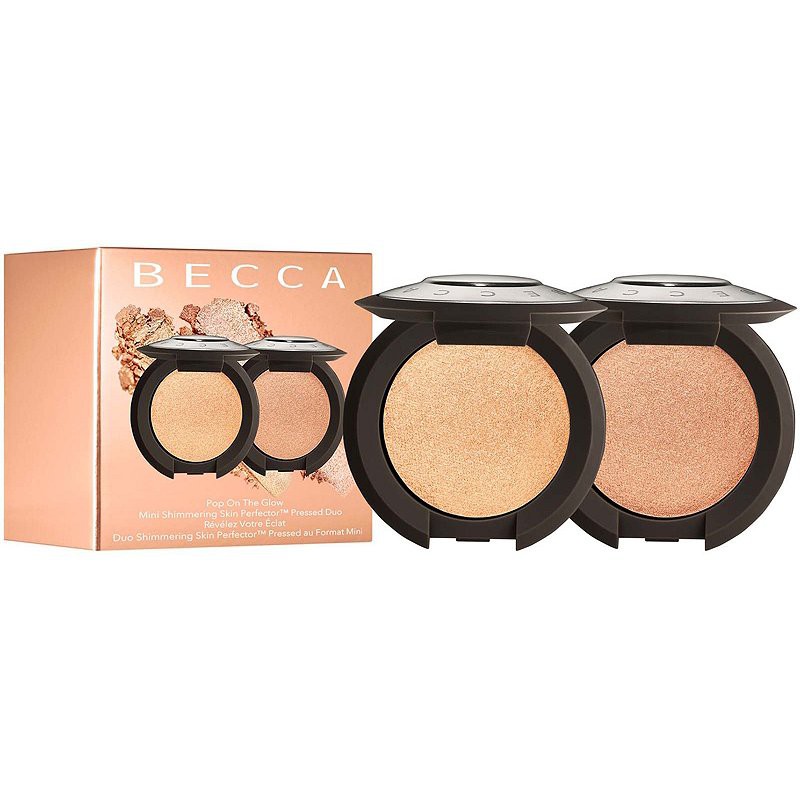 Becca - Phấn Bắt Sáng - Set Pop On The Glow Mini - Shimmering Skin Perfector Pressed Highlighter