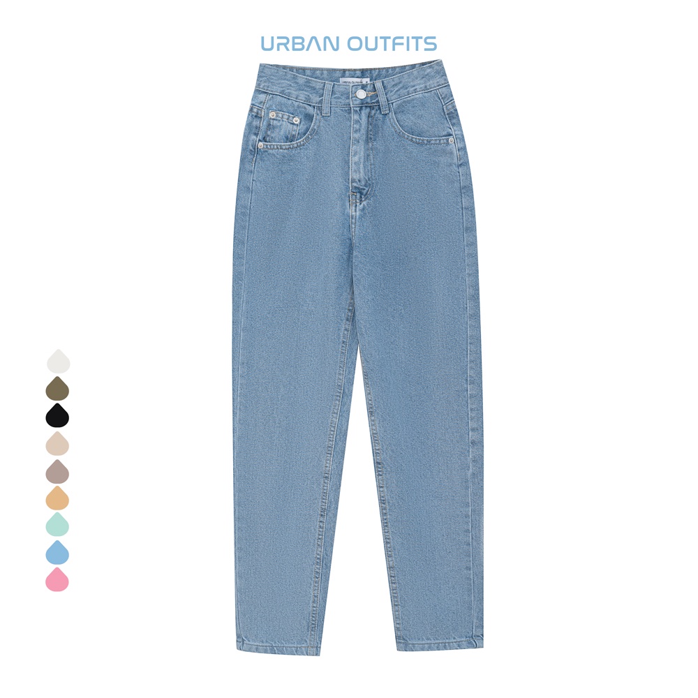 Quần Baggy Jean Nữ URBAN OUTFITS QJR112 Nhiều Màu Dáng Regular 60-66cm