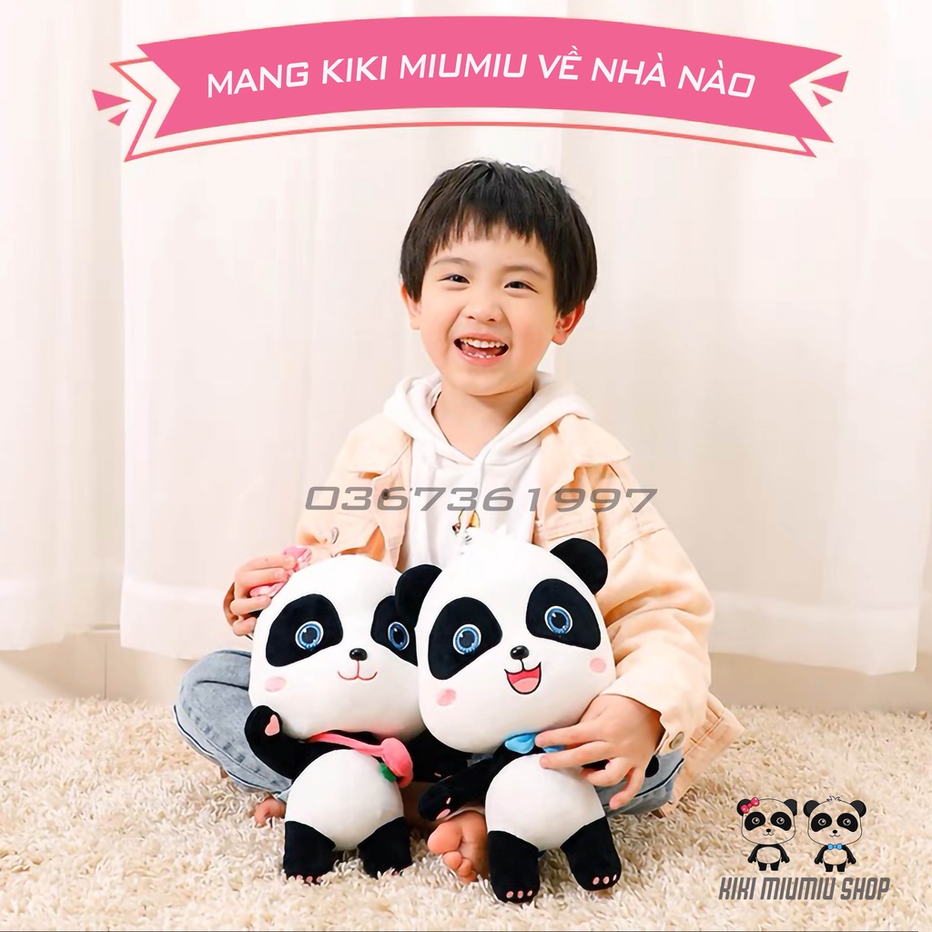 Gấu nhồi bông  Babybus kiki miumiu quà tặng cho bé