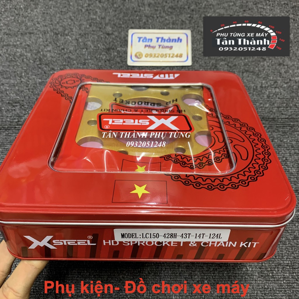 HÀNG CAO CẤP -  Nhông sên đĩa X1R EXCITER 150 14-42 - Đồ chơi xe  - Hàng Cao Cấp