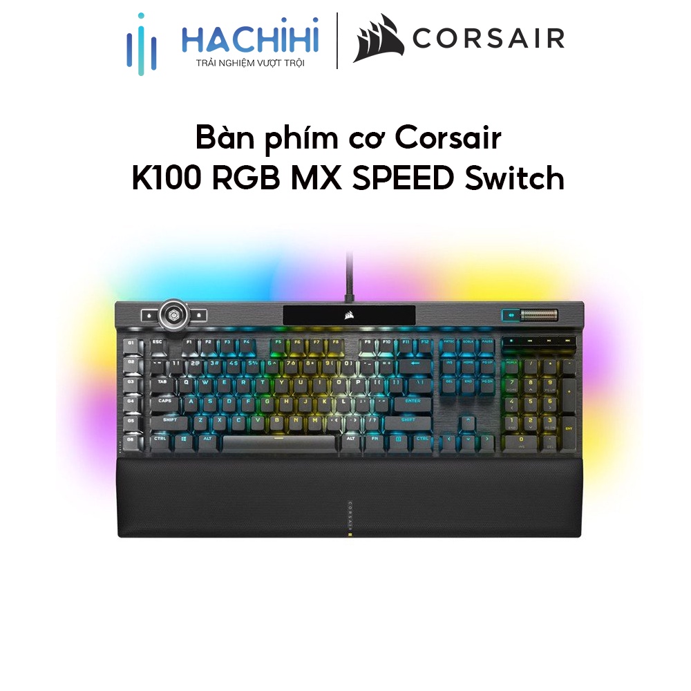 [ELGAME10 giảm 10%] Bàn phím cơ Corsair K100 RGB MX SPEED Switch CH-912A014-NA