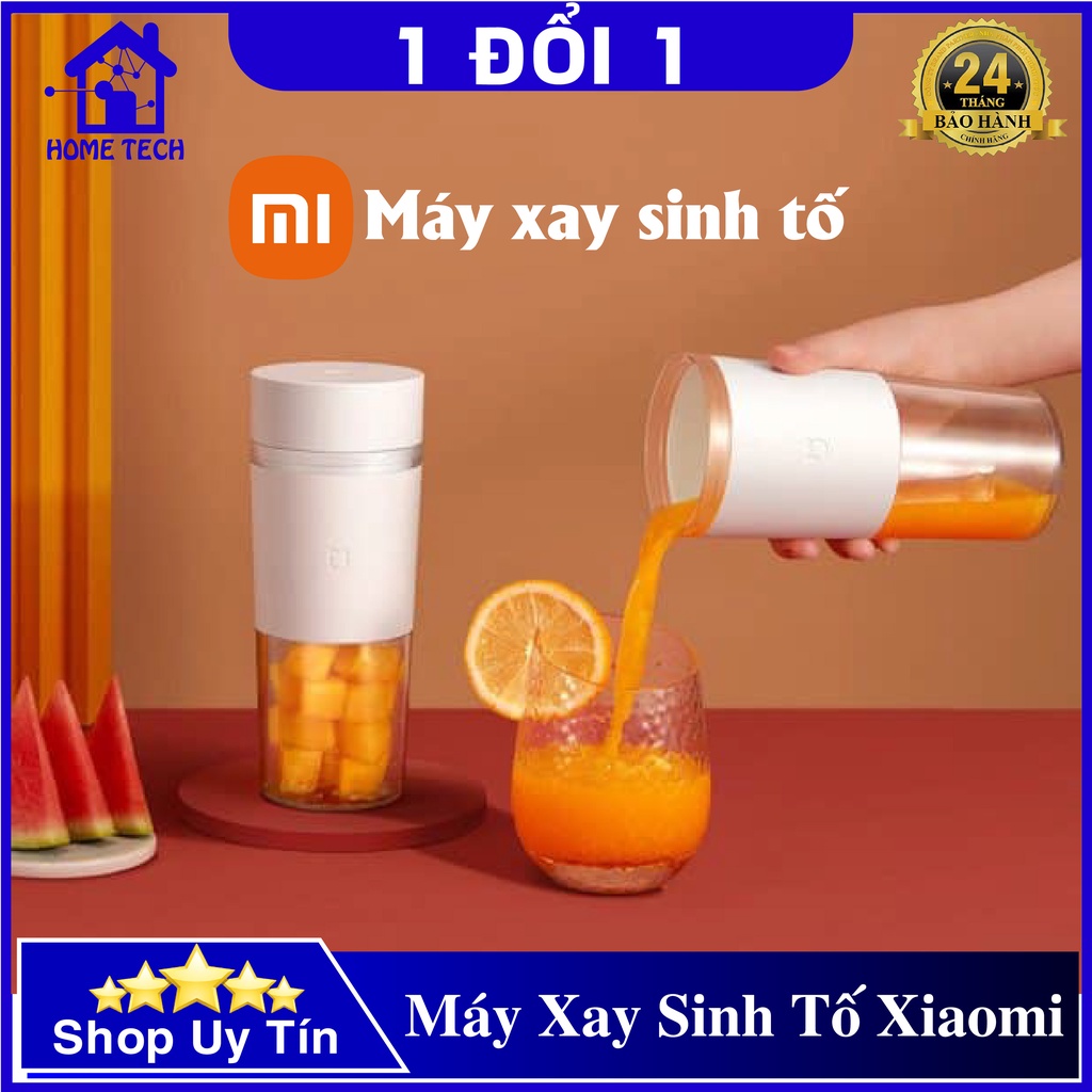 [Mã ELHA22 giảm 6% đơn 300K] Máy xay sinh tố cầm tay Xiaomi Mijia MJZZB01PL 300ML 4 lưỡi dao, khóa an toàn, sạc pin