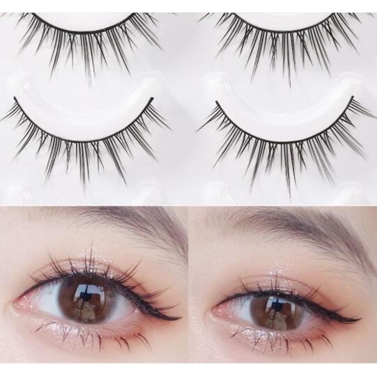 Long and soft natural 3D false eyelashes