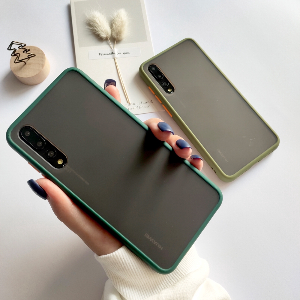 Ốp điện thoại màu trong mờ chống sốc cho Samsung Galaxy A70 A50S A51 A50 Note 10 9 8