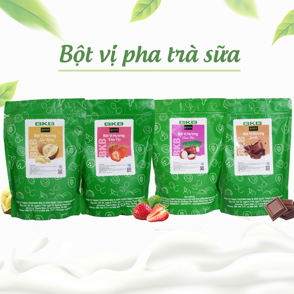 Bột vị pha trà sữa BKB gói 1kg - Thay thế hoàn hảo cho siro