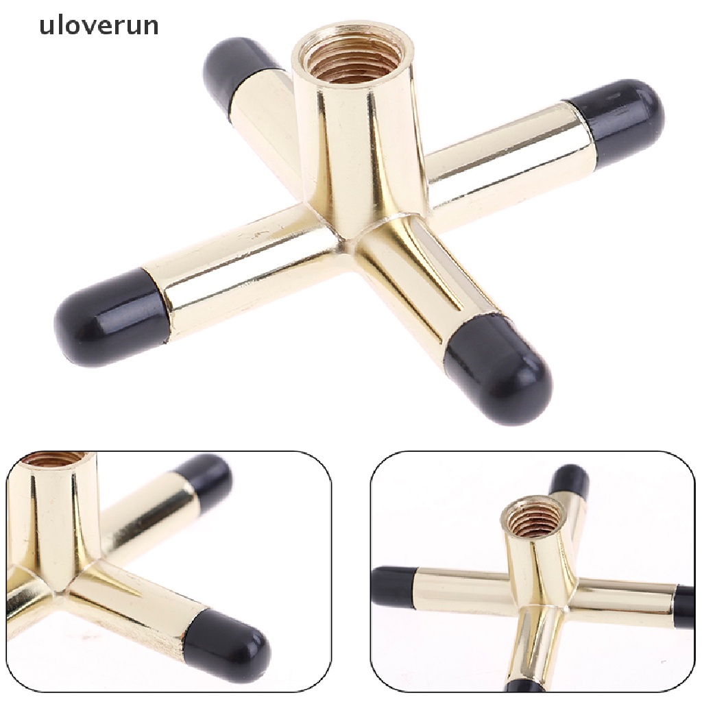 uloverun Copper Stick Frame Billiards Snooker Pool Cue Rest Bridge Head Holder Accessory  vn