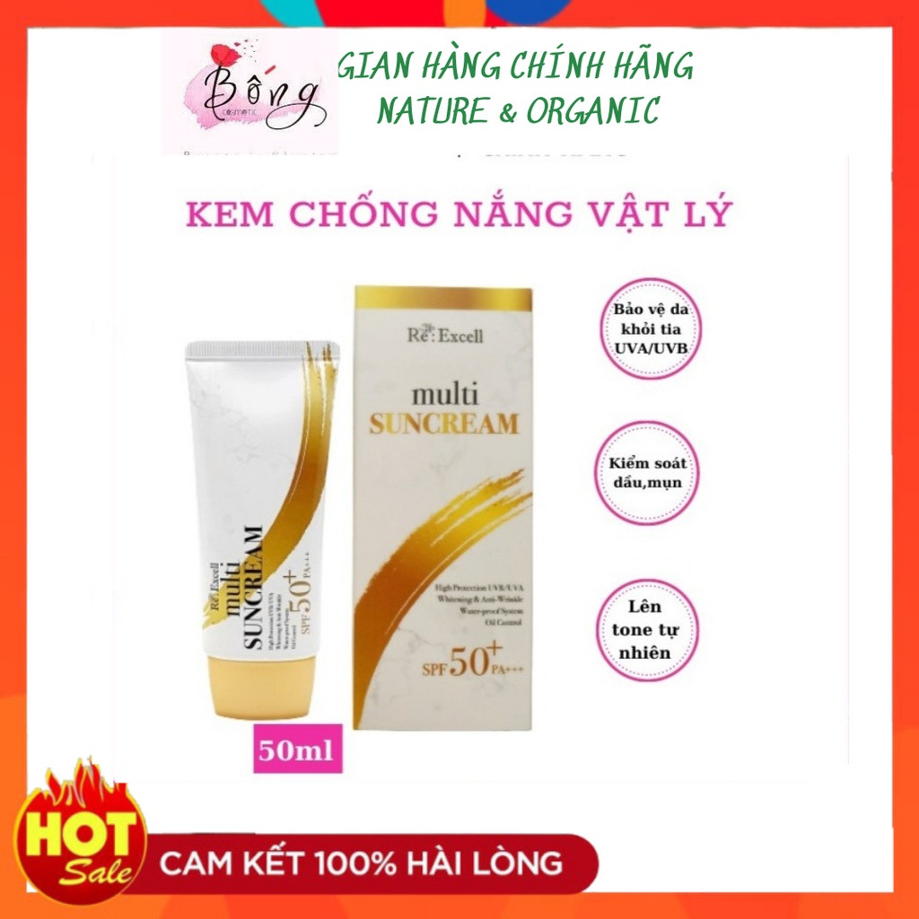 Cao cấp - Kem chống nắng dưỡng trắng Milti sun Cream R&B Hàn quốc chính hãng