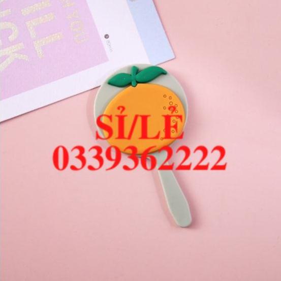 [ HAIANHSHOP ] Gương trang điểm mini cầm tay bỏ túi dáng tròn có cán cầm tiện dụng họa tiết hoạt hình &gt;