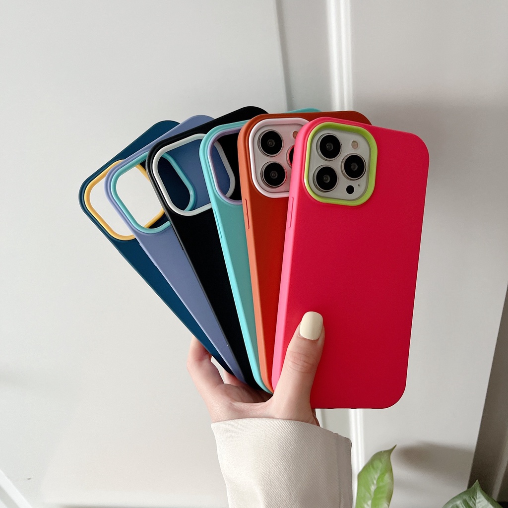 Ốp Điện Thoại TPU Silicon Mềm Chống Sốc 3 Trong 1 Cho iPhone 13 12 11 Pro Max XS X XR 7 8 Plus