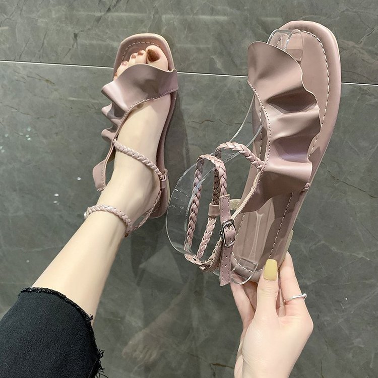 [ Mã 66CBSALE giảm 30K đơn 200K] Xăng đan Nữ Quai Ngang Đế Bằng Thời Trang | BigBuy360 - bigbuy360.vn